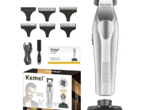 Kemei Zero Gapped Professional Hair Trimmer 9000RPM DLC Cordless Hair Clippers Barber Rechargeable Finish Hair Cutting Machine