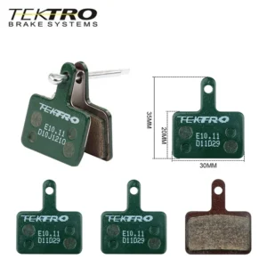 TEKTRO E10.11 MTB/Road Disc Brake Pads Resin-Metal 2mm Universal, Compatible with Shimano M355/M395/495 & Tektro HD-M520/E350