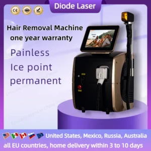 Professional 5000W Ice Titanium Body Hair Removal Machine 3 Wavelength 755/808/1064nm Face Hair Remove for Salon Epilator