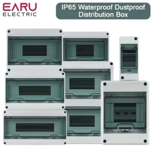New HT 2/5/8/12/15/18/24 WAY Series Junction Box PC Plastic Outdoor Electrical IP65 Waterproof Dustproof Distribution Switch Box
