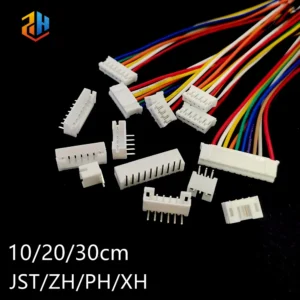 5Sets JST XH/ZH/PH Connector Kit - 1.25/1.5/2.0/2.54mm Pitch 2-12Pin Male-Female Plug with Wire Cable