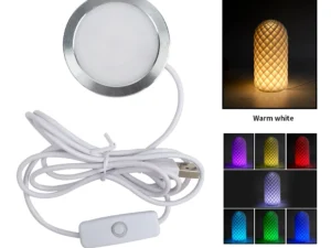 For Bambu Lab Led Lamp Kit 001 Hardware For Bamboo Light Led Light Parts DIY Model Warm White/Multicoour Without Lamp Shell