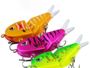 1PCS Fishing Lure Slow Sinking Swimbait 2 Joints Bait 6.2cm 3D Eyes PVC Material for Bass Trout Predator Lure Pesca