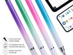 2IN1 Universal Stylus Pen High Sensitivity Tablet Drawing Capacitive Touch Pen for Samsung Iphone Cellphone Tablet Screen Pencil