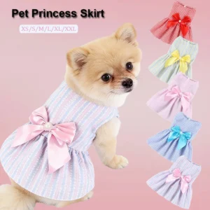 1pc Pet Supplies Small Dog Flower Princess Dress Kitty Teddy New Pet Clothes Cute Dog Skirt Summer Thin Pet Accessories
