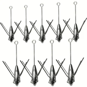 Sputnik Sinker Long Tail Fishing Weights Anti-Snag Surf Casting Spider Sinker for Freshwater Saltwater Ocean Beach Casting