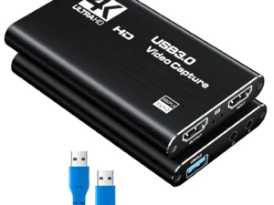 4K HDMI-Compatible to USB 3.0 1080P@60Hz Video Capture Card With Loop-Out for PS5 PC Game Live Streaming Camera Broadcast OBS