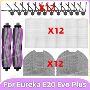 Compatible For ( Eureka E20 Evo Plus ) Vacuum Parts Main Roller Side Brush HEPA Filter Mop Cloth Accessories