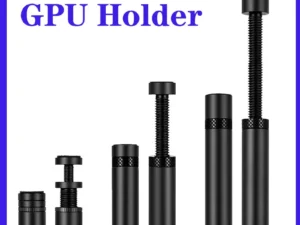 Aluminum GPU Holder Vertical Telescopic Rotating Stand Magnetic Bracket Video Card Holder Graphics Card Bracket Support 27-120mm