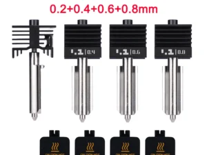New High Quality H2D H2S H2C Hotend Kit with 0.2/0.4/0.6/0.8mm Hardened steel Nozzle Replace Hotend Kit For Bambu H2D A1 A1mini