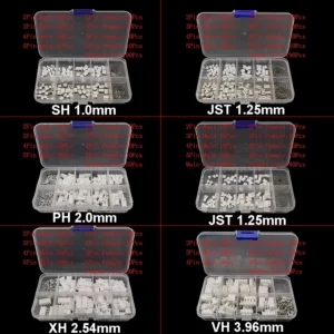 1Box SH 1.0MM/JST 1.25mm/ZH 1.5mm/PH 2.0mm/XH2.54mm/VH 3.96mm Male Plug Female Socket Housing Crimp Terminal Connector Kit