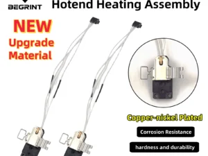 Upgrade Hotend Heating Assembly For Bambu Lab A1/A1mini Nickel Plated Copper Nozzle Mounting Components for Bambu Lab A1mini