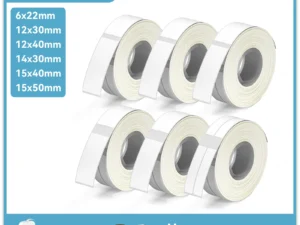 Phomemo 3 Rolls Q30 White Sticker Waterproof Paper Adhesive Label White Anti-Oil For Q30 D30 Mini Portable Thermal Printer Tape