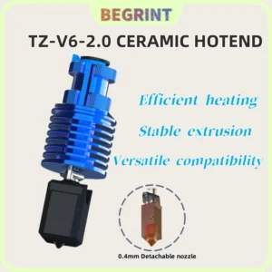 Upgrade TZ V6 2.0 Hotend Kit High Speed Print Head for Ender 3/ 3 PRO/ VORON 2.4 Hi-End Extruder J-head Prusa Ender 3 V2/ CR10