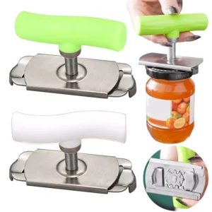 Stainless Steel Multi-Use Jar Opener | Adjustable Labor-Saving Tool for Bottle Caps Can Lids | Commercial Kitchen & Home Gadget