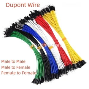 10pcs High-end Soft Silicone Dupont Wire 1P Dupont Jumper Cable Female Male Connector 10/20/30cm 26awg for Arduino