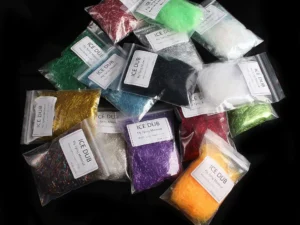 1Pack 3.5cm Ice Dubbing Fly Tying Material Nymph Scuds Dub Ice Wing Fiber Thorax Material Flash Sparkle Add Blending Material