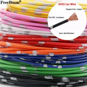 5/50/100m Automotive Wires AVSS 24 22 20 18 16 14 13AWG Speaker Audio Cable OFC Oxygen-free Copper Thin PVC Insulation Car Wire