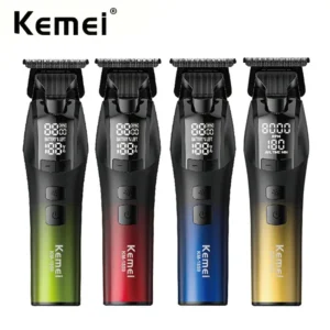 Kemei 1859 Zero Gapped Barber Hair Trimmer Men T Liner Electric Hair Clipper Line Up Shape Up Edgers Finish Hair Cutting Machine
