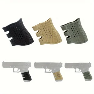Tactical Pistol Rubber Grip Anti Slip Glove for Gl*ck G17/19/20/21/22/23/31/32 Reduce Recoil Grip Glove Hunting Accessories