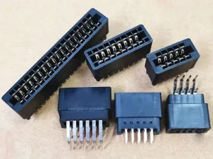 2.54mm Pitch Edge Card Connector Slot Bus Socket Gold Finger Socket PCB Board Straight Curved Pin 4P6P8P10P12P14-86P