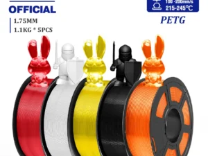 JAYO PETG Filamanet 1.75MM 5Rolls/set 3D Printer Filament PETG Neatly Wound 3D Printing Material For FDM 3D Printer