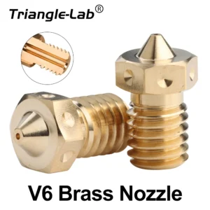 Trianglelab® BRASS V6 Nozzle for 3D Printers Hotend 3D Printer Nozzle for TD6 DDE CHC KIT V6 Hotend Extruder Prusa I3 MK3