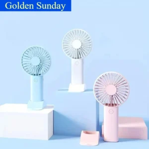 Mini USB Charging Handheld Fan Desktop Small Fan With Mobile Phone Holder Portable And Simple Outdoor Small Fan