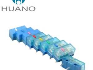2Pcs New product HUANO Black Blue Transparent Shell Mute Mouse Micro Switch 10M 30M 60M 80M 100 million Mouse maintenance button