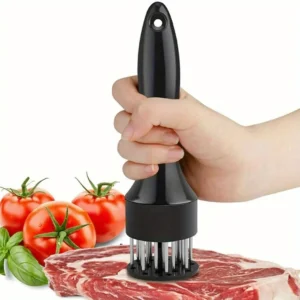 1Pc Stainless Steel Loose Meat Needle Meat Tenderizer Household Quick Insert Beef Artifact Loose Meat Hammer Steak Kitchen Tools