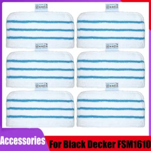 For Black Decker Steam Mop FSM1610/FSM1630/FSMH13E5/FSMH1321-A9/FSM1616/HSMC1321 microfiber Washable Mopping Pad Accessories