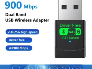 AX900 USB WiFi 6 Bluetooth 5.4 Adapter 2in1 Dongle Dual Band 2.4G & 5GHz USB Network Wireless Wlan Receiver