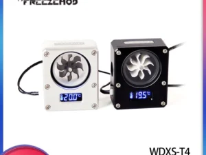 FREEZEMOD Computer Water Cooling Temperature Display G1/4 Thread Flow Meter VA LCD Screen Black / Silver WDXS-T4