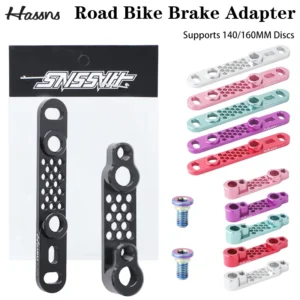 HASSNS Bicycle Disc Brake Adapter Road Bike CNC Disc Brake Converter Bracket Cycling Caliper Mount Titanium For 140 160mm Rotor