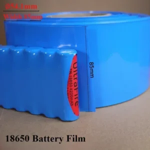 5m DIY battery pack power supply PVC wrapped heat shrink tubing,durable insulation ,environmentally friendly,blue,width 85mm