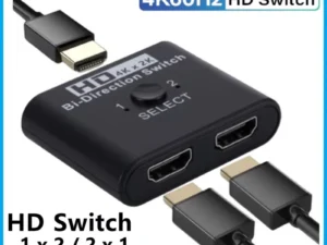 4K X 2K HDTV Switch Bi-Direction 2 Ports HDTV Splitter Switch For Laptop PC PS3/4 TV Box To Monitor TV Projector Adapter