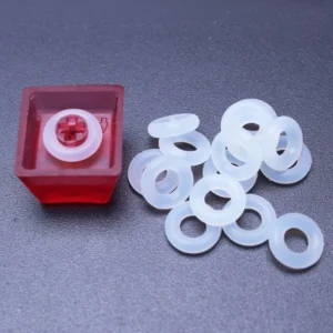 R53C O-Ring Rubber Oring Keyboard Switch Dampeners White Sound Reduction (120PCS)
