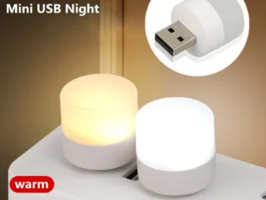 1/10Pcs Mini USB Night Light Warm White Eye Protection Book Reading Light USB Plug Computer Mobile Power Charging LED Night Lamp