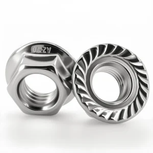 DIN6923 Quality Hexagon Flange Nut M3 M4 M5 M6 M8 M10 M12 M14 M16 M20 Serrated Spinlock Flange Nuts 304 Stainless Steel Lock Nut