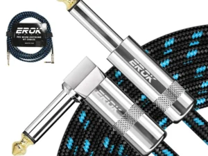 EROK 1.5M/3M/6M/10M Premium Guitar Cable 1/4 Inch Instrument Cable-Super Durable Guitar Chord- AMP Cord for Bass