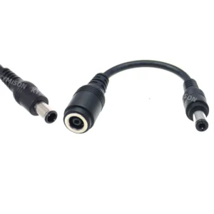 DC jack 6.5*4.4 / 6.0*4.4 Female to 5.5*2.5 mm Male Blue DC Power Charger Adapter 90 / 180 degrees for Laptop Notebook