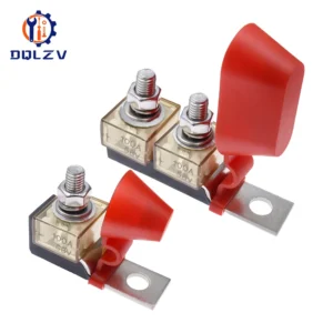 M8 Terminal Mount Fuse Block Kit 30A-300A 58V Ring Fuse Marine Battery Terminal Holder Ignition Protection For Boat Truck RV