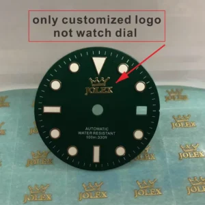 Custom Watch Dial Sticker Gold Metal Transfer Silver 28.5mm Label Small Brand 3D Logo Custommized Name Carve Self-Adhesive Logo