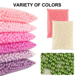 3mm 4mm 5mm 6mm 8mm 10mm 12mm Round Shape Abs Pearl Beads For Beads Plastic Production Space Beads Diy Hand-soldering