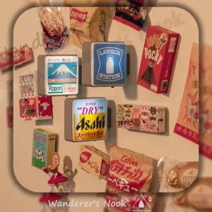 Osaka Japan Travel Souvenir Mini Cute Light-up Convenience Store Refrigerator Magnet Unique Home Decoration