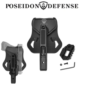 Left Right Holster for All Gock P80 S&W Springfield Sig Sauer HK IWI CZ 9mm .40 .357 Hand Gun That Have an Integral Rail