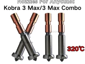 Newly Upgraded Nozzle For Anycubic Kobra 3 Max throat Kobra 3 Max Combo Nozzle 0.4mm 0.6mm 0.8mm Fast Heating