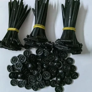 20/50100Pcs Multipurpose Nylon Universal Cable Tie Buckle Self-Locking Nylon Buckle Heavy Duty Nylon Zip Ties Cable Tie Retainer