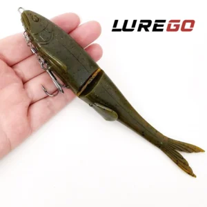 120mm 170mm Soft Swimbait Fishing Lure Slow Sinking Wobbler Artificial Bait for Bass Freshwater Saltwater Fishing Tackle