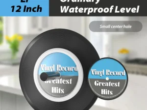 LP Vinyl Record Cleaner Clamp Vinyl Record Label Saver Protector Waterproof  Clean Tool With Handle Use For 7-12 Inch EPs LPs